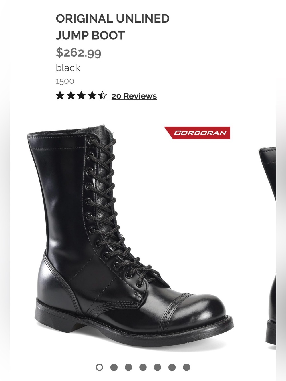 CORCORAN ORIGINAL UNLINED JUMP BOOT